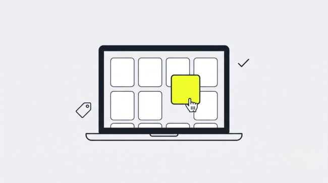 How to add products to Shopify — illustration of a new product card being added to a store catalog on a laptop screen