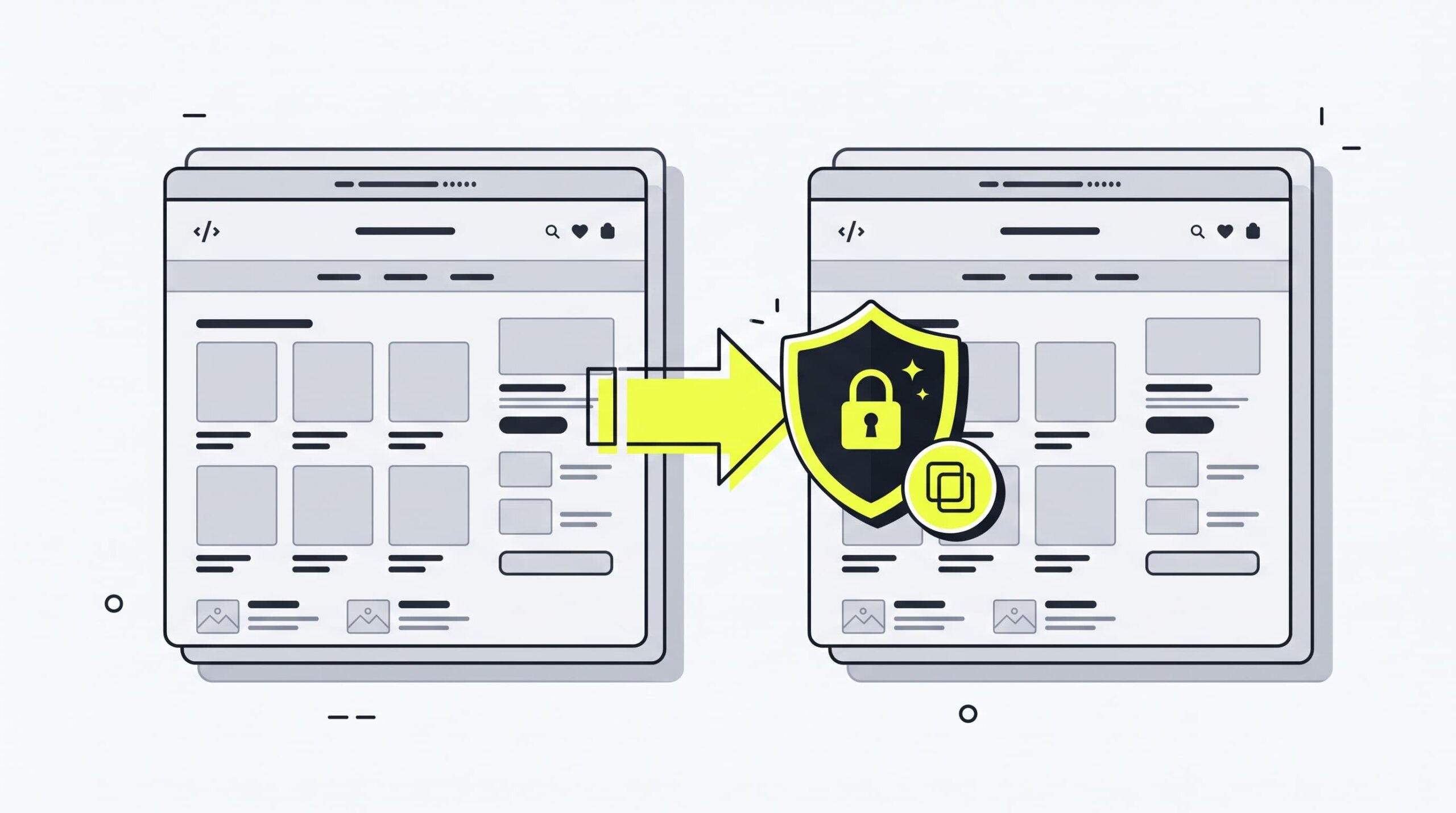 Illustration of creating a duplicate Shopify theme backup to prevent store downtime during code edits